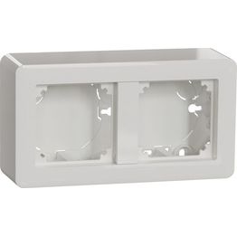 Pinta-asennuskotelo Exxact 2-osainen korkea integroitu kehys valkoinen