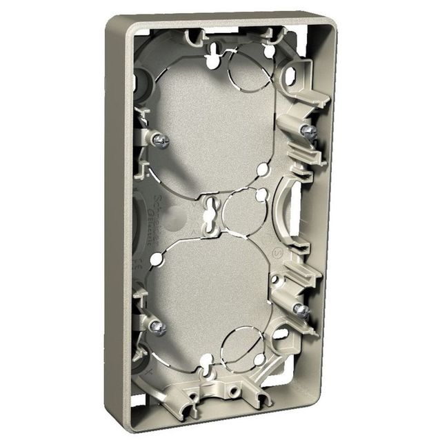 Pinta-asennusrasia 2-os. h=21 mm metalli Exxact 2418122