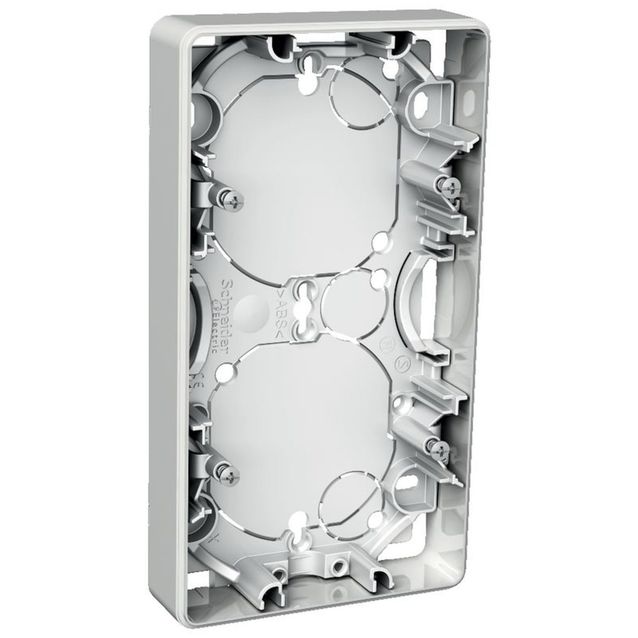 Pinta-asennusrasia 2-os. h=21 mm valkoinen Exxact 2418102