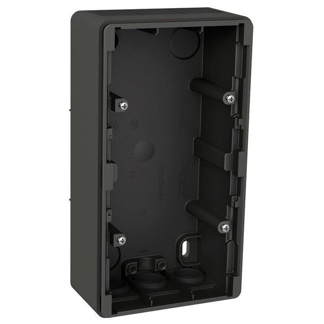 Pintakehys 2-Pintakojerasia IP44 38 mm antrasiitti Exxact 2418016