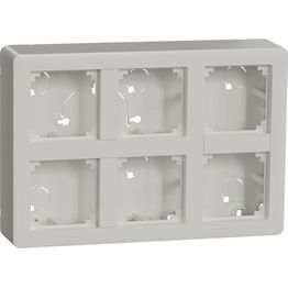 Pintakojerasia Exxact 3x2-osainen korkea integroitu kehys valkoinen