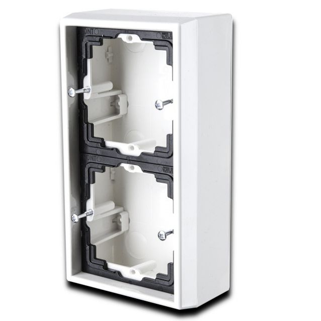 Pintakotelo Ensto Intro - 2-os, 85x156x46 valkoinen