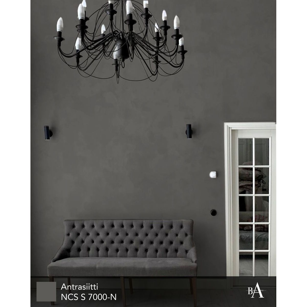 Kalkkimaali Belle Arti CeboArt Pintura, 30m², Antrasiitti, tummanharmaa