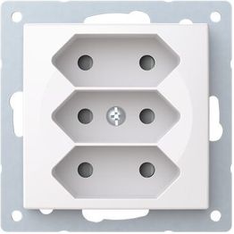 Europistorasia Abb Saga, 3E/2, 5A, IP21, UKJ, 2X , valkoinen