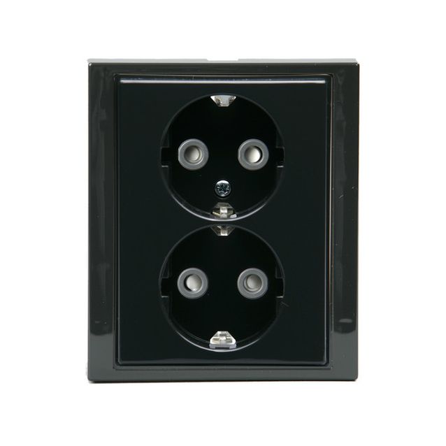 Pistorasia ABB Impressivo - 2S/16A/IP21 UPJ HL antrasiitti