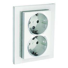 Pistorasia ELKO Plus 2-osainen/16A/IP20 UPJ/R valkoinen