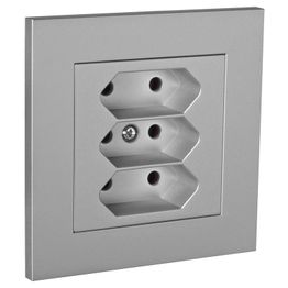 Pistorasia ELKO Plus 3xEURO/16A/IP20 UPR alumiini