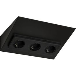 Pistorasia Limente Mini-3 240 V IP20 58x213x164 mm mattamusta