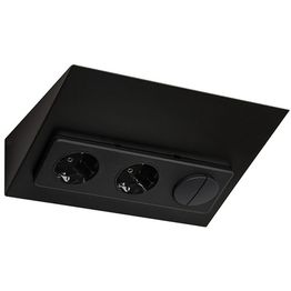 Pistorasia Limente Luxa-32 30W 24V LED-virtalähde kaksoiskytkin musta