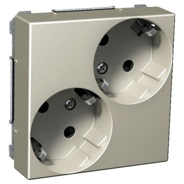 Pistorasia vino 2S/16A/250V/IP20 UKJ 1X metalli Exxact 2530123