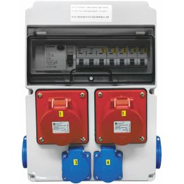 Pistorasiakeskus Malmbergs Standard 2kpl 3X16A PR + 4kpl schuko 16A IP44