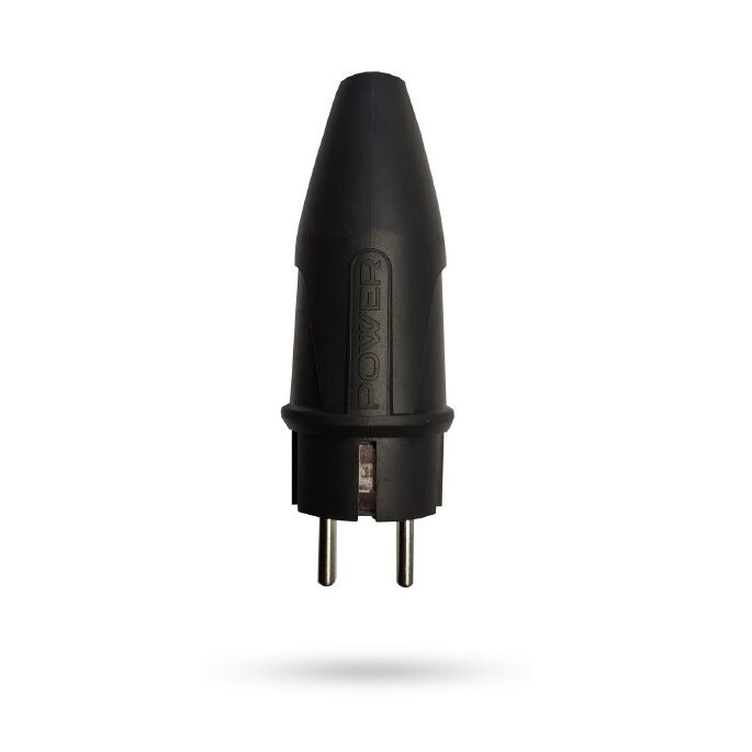 Pistotulppa Norwesco, 16A, 250V, IP44, maadoitettu, musta