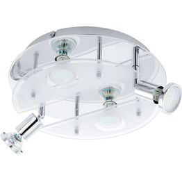 LED-plafondi Cabo 1 Ø 29 cm 4-osainen valkoinen