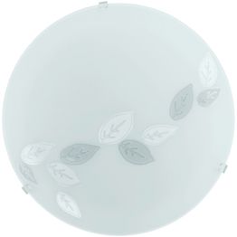 Plafondi Mars Ø 245 mm valkoinen/ kuvioitu lehdillä
