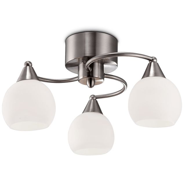 Plafondi Sessak Iris 3-osainen K11010-3S  Ø 42 cm metalli metallisatiini