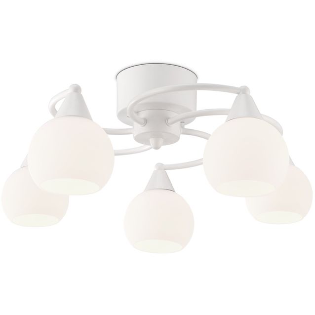 Plafondi Sessak Iris 5-osainen K11010-5V Ø 50 cm mattavalkoinen