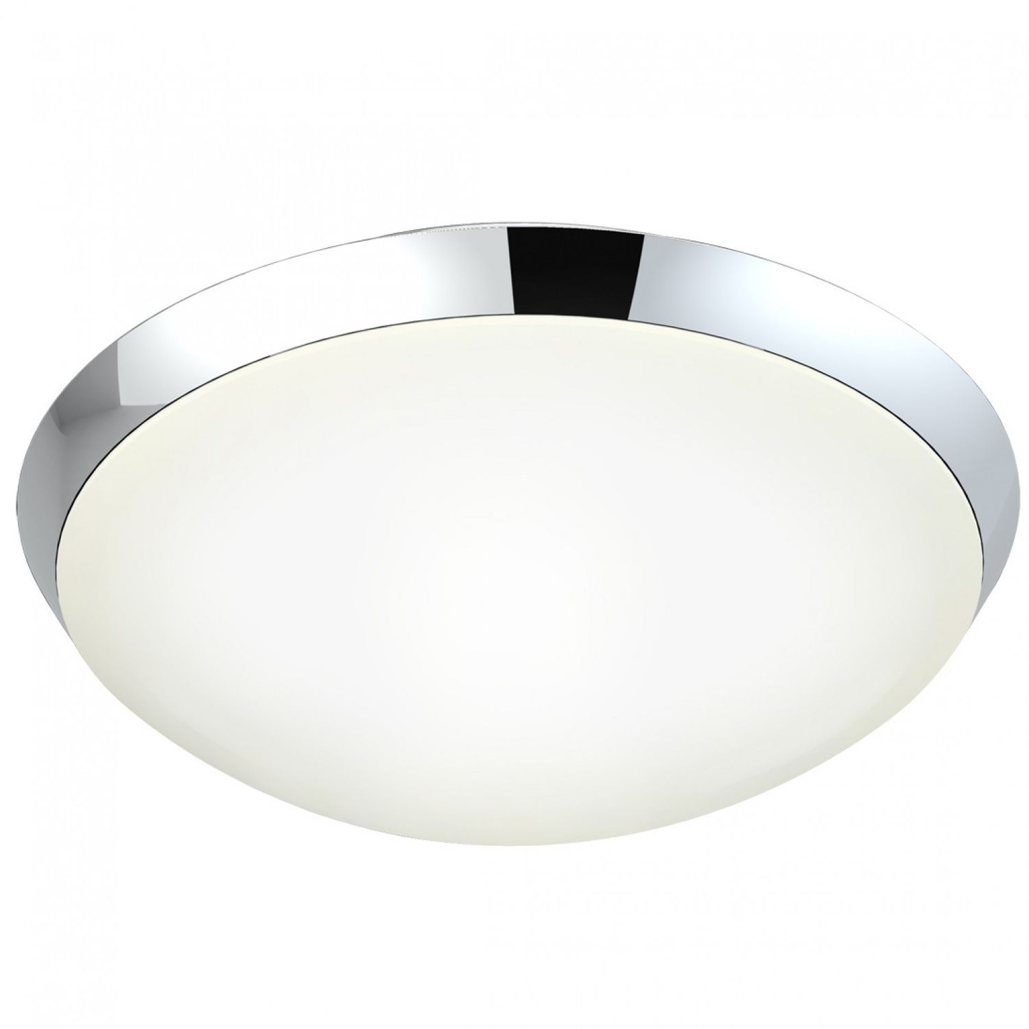 LED-plafondi Siracusa IP44 Ø 284x105 mm kromi/valkoinen