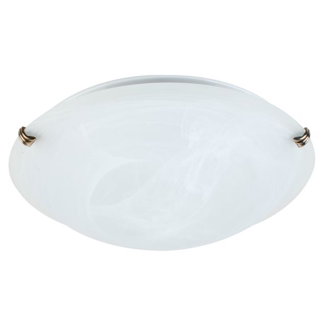 Plafondi Heat Gala Murano Ø 40 cm 2x45 W valkoinen