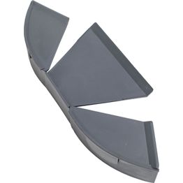 Harjalistan päätykappale Plastec, säädettävä, eri värejä