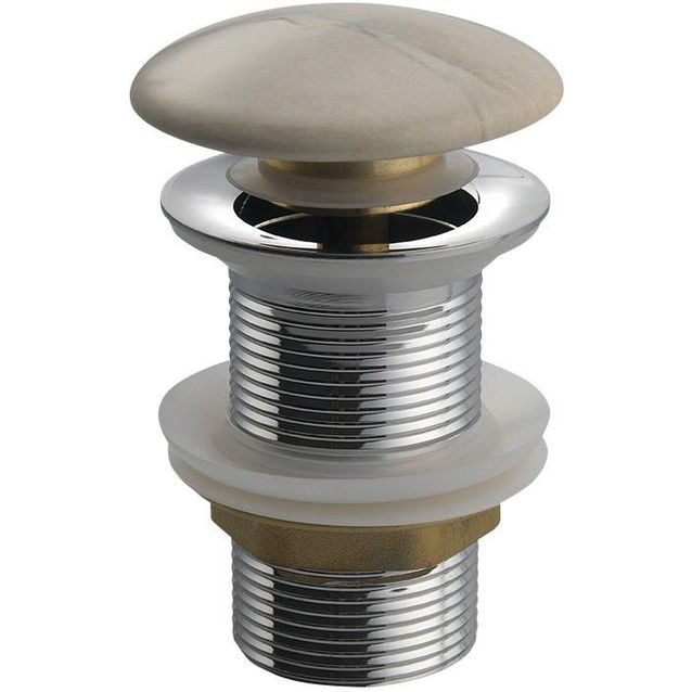 Pohjaventtiili Interia Dalma beige ylivuotosuojattomalle altaalle