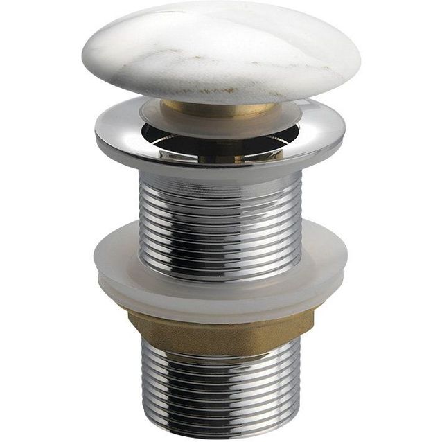 Pohjaventtiili Interia Dalma valkoinen ylivuotosuojattomalle altaalle