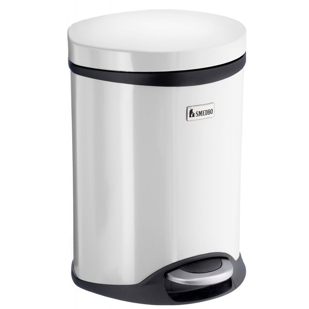 Roska-astia Smedbo 6 l soft close valkoinen