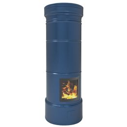 Pönttöuuni Tiileri Aino Mustikka 1650-2250x750mm varaava