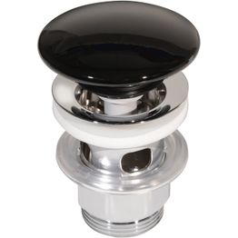 Pohjaventtiili Gustavsberg Epic, pop-up, ylivuotosuojalla, kiiltävä musta