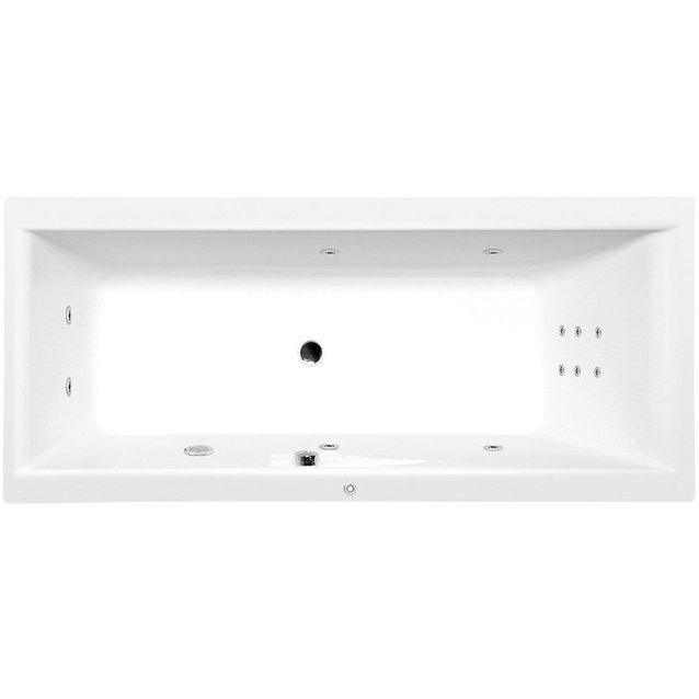 Poreamme Interia Cleo Hydro 1700x750x480 mm 250 l valkoinen