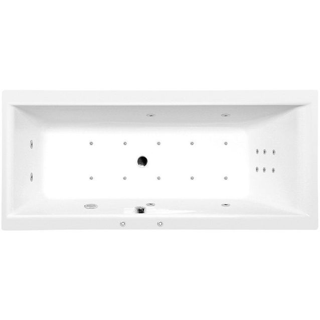 Poreamme Interia Cleo Hydro-Air 1600x750x480 mm 230 l valkoinen