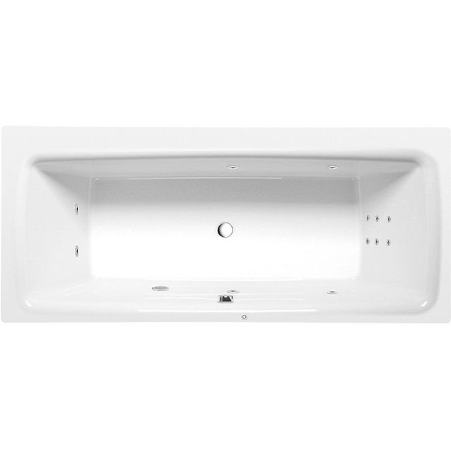 Poreamme Interia Kvadra Hydro 1700x800x470 mm 250 l valkoinen