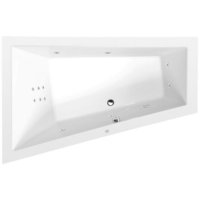 Poreamme Interia Triangl L Hydro 1800x1200x500 mm vasen 350 l valkoinen