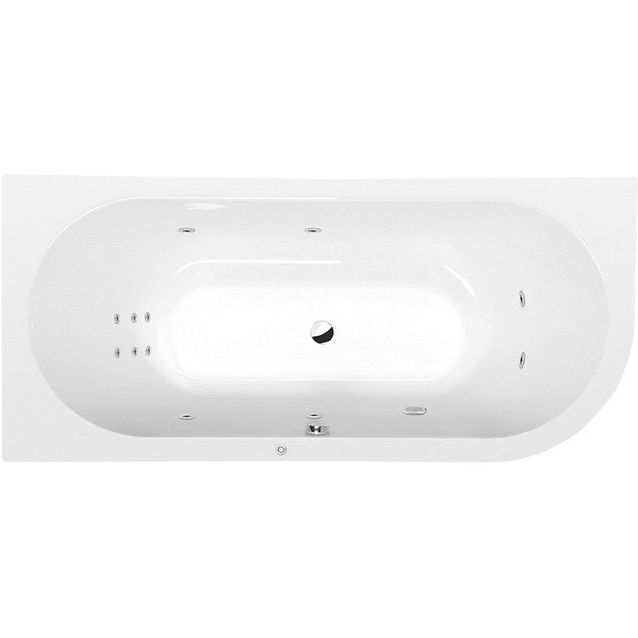 Poreamme Interia Viva L Hydro 1750x800x470 mm vasen 235 l valkoinen