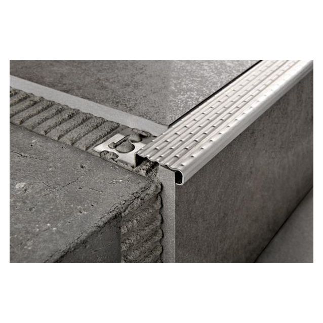 Porraskulmalista Progress Profiles Prostair ACC, 2,7m, 30mm, 8mm, harjattu rst