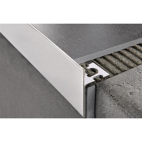 Porraskulmalista Progress Profiles Protermstep ACC 2,7m 15/30mm kiiltävä rst