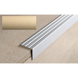 Porraskulmalista Progress Profiles Prowalk 2,7m 30mm liimakiinnitettävä pronssi