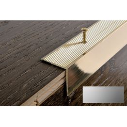 Porraskulmalista Progress Profiles Prowalk 2,7m 30mm ruuvikiinnitettävä anodisoitu hopea