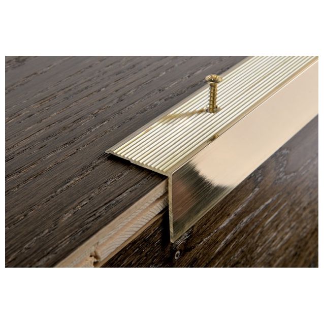 Porraskulmalista Progress Profiles Prowalk, 2,7m, 30mm, ruuvikiinnitettävä, pronssi