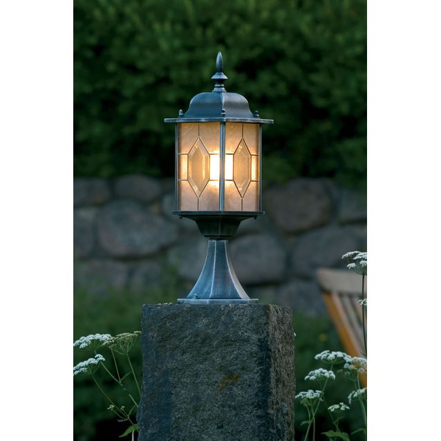 Porttivalaisin Milano 7246-759 160x160x510 mm mustahopea