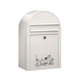 Postilaatikko Bobi Classic Muumit, 50x32x21 cm, valkoinen