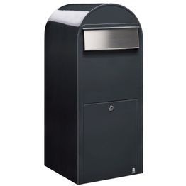 Postilaatikko Bobi Jumbo 80x32x35 cm harmaa RAL7016 rst-luukku