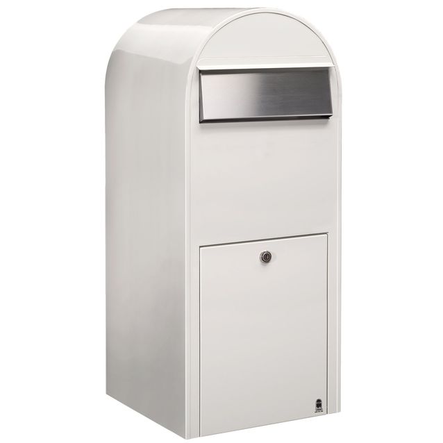 Postilaatikko Bobi Jumbo 80x32x35 cm valkoinen RAL9016 rst-luukku 