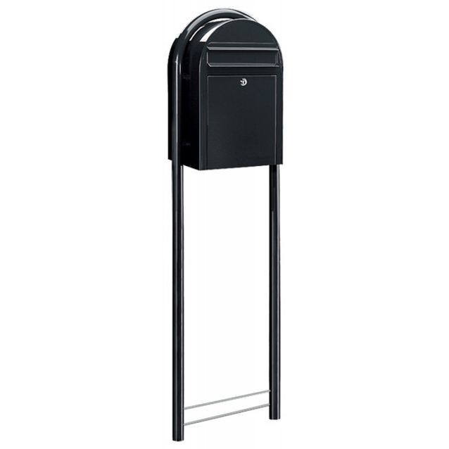 Postilaatikon jalusta Bobi Round 165x41 cm musta RAL9005