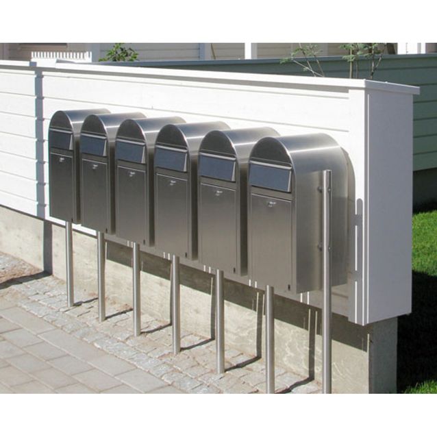 Postilaatikon ryhmäasennusjalusta Bobi Link 150 cm rst