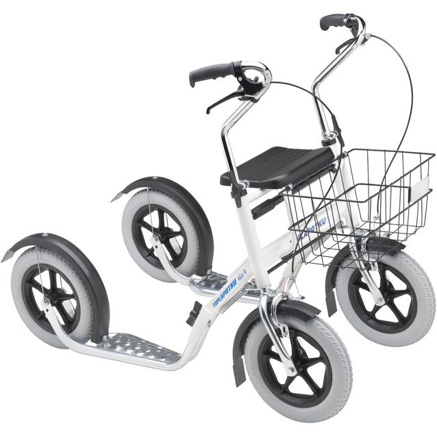 Potkupyörä Tuplapotku Nix, lyhyt, valkoinen