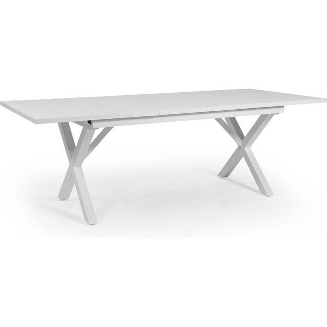 Pöytä Hillmond jatkettava 100x160/220cm valkoinen