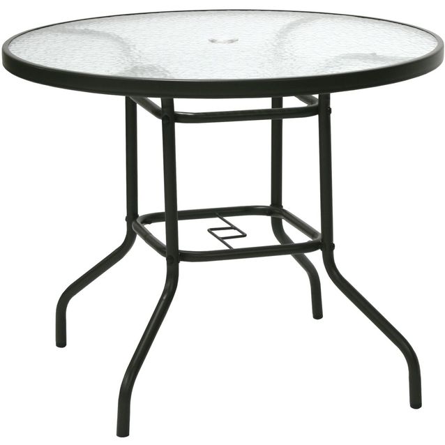 Pöytä Home4you Dublin Ø90 cm ruskea