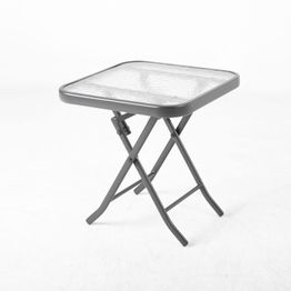 Pöytä Home4you Dublin, taitettava, 46x46cm, musta