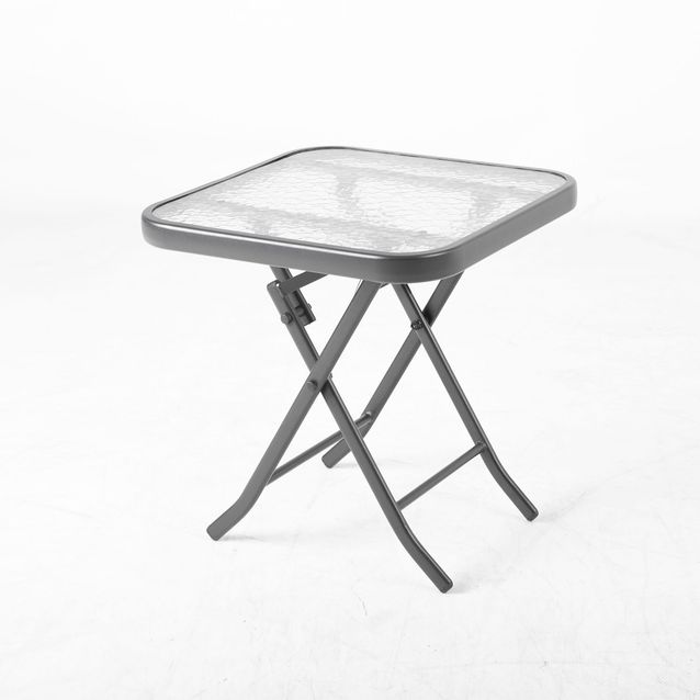 Pöytä Home4you Dublin taitettava 46x46 cm musta