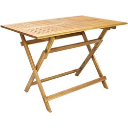 Pöytä Home4you Finlay, taitettava, 110x75cm, ruskea